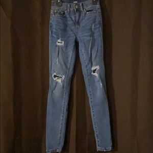 Aero high rise, skinny kids jeans, sz 00